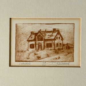 Limited Edition Matted Lithograph Print "Chester" 123/275 By Doug Forsythe
